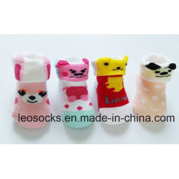 China Socken Fabrik Baumwolle Phantasie und schöne 3D Tier Baby Custom Design Kleinkind Socken